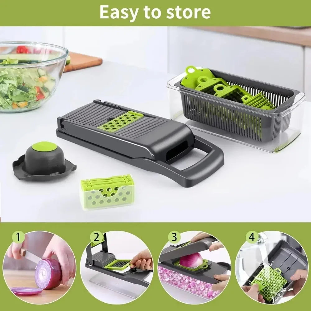 Multifunctional Vegetable Chopper Slicer Dicer