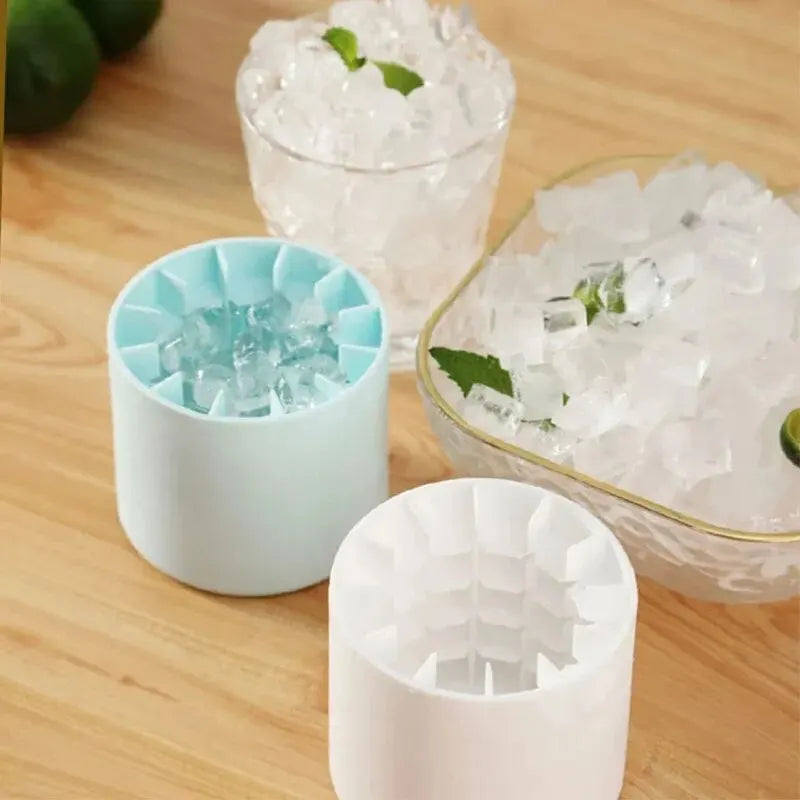 Silicone Ice Cube Mold – Round Reusable Ice Maker Tray