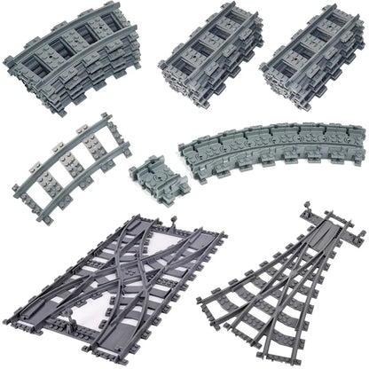 Train Building Set with Flexible Tracks – Railway Model Blocks