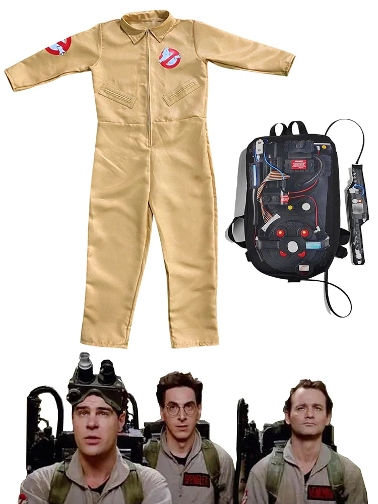Halloween Ghost Squad movie Cosplay costumes Family Expendables uniform party party play clothes dress up with backpack