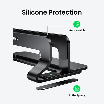Vertical Laptop Stand Adjustable Aluminum Desk Stand for Laptop