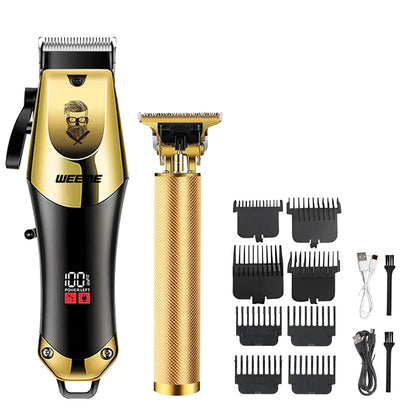 Rechargeable Hair Clipper for Men, Beard & Nose Trimmer Kit