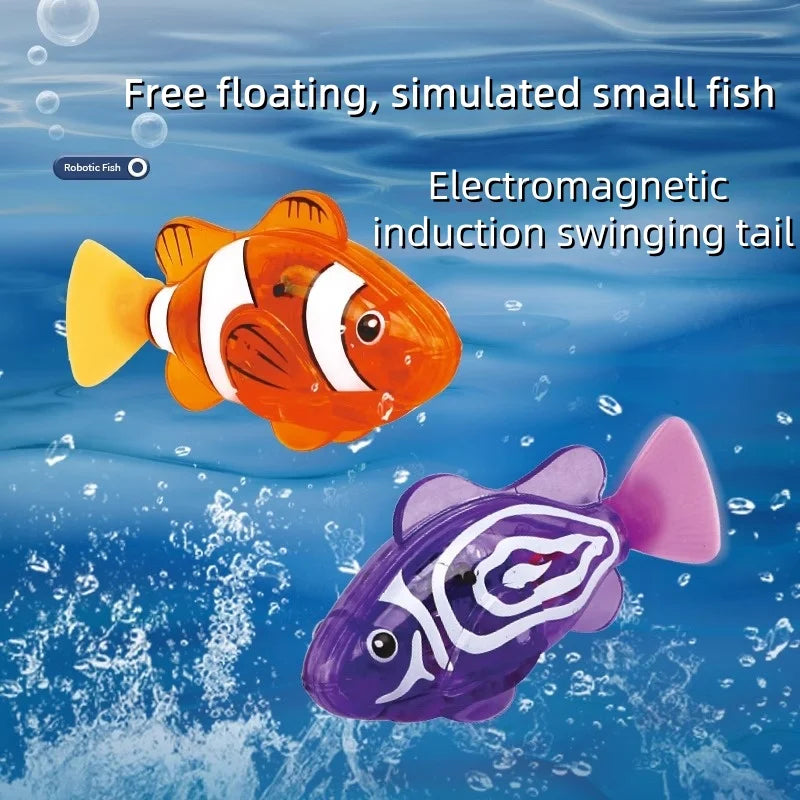 Swimming Fish Bath Toy Light Up Electric Water Toy for Kids