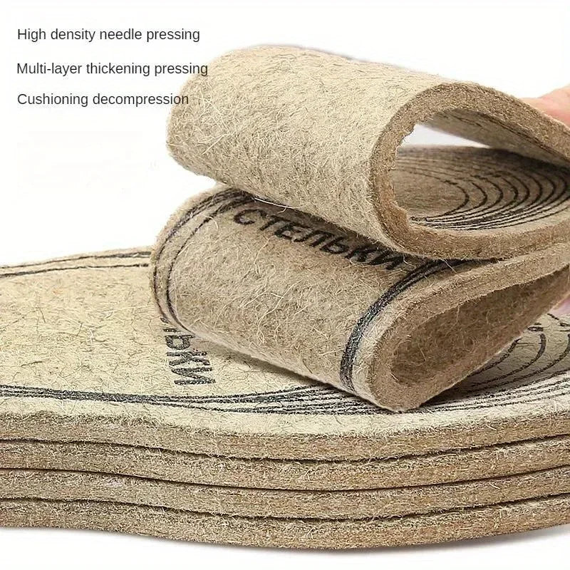 Warm Wool Insoles – Soft Winter Shoe Inserts
