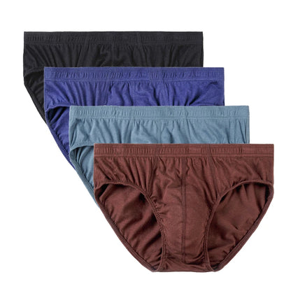 Men’s Cotton Underwear 4 Pack – Breathable Plus Size Briefs