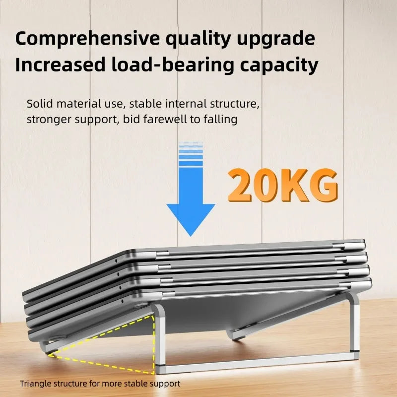 Adjustable Laptop Stand – Folding Aluminum Desktop Holder