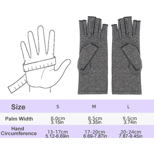 Fingerless Compression Gloves for Sports Hand Support 1 Pair