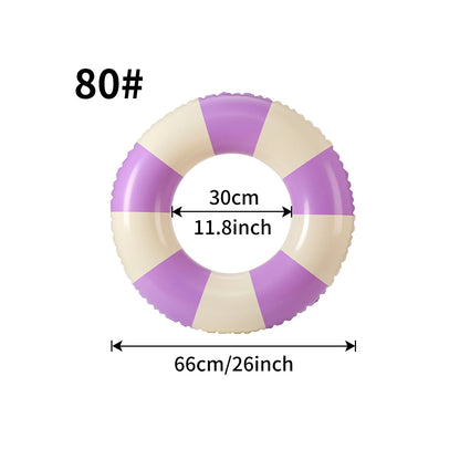 Inflatable Swimming Ring Macaron Pool Float for Summer Pool Parties