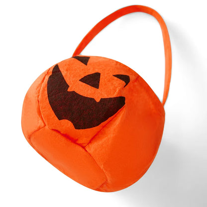 Kid Halloween Costume White Ghost Cloak with Pumpkin Handbag 2 Pcs Set Cosplay Clothes