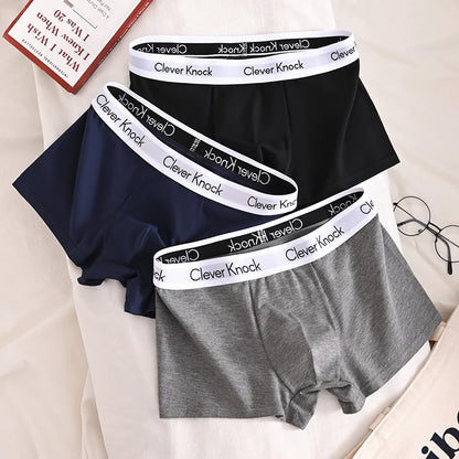 Men’s Cotton Boxer Shorts 3 Pack – Breathable Plus Size Underwear