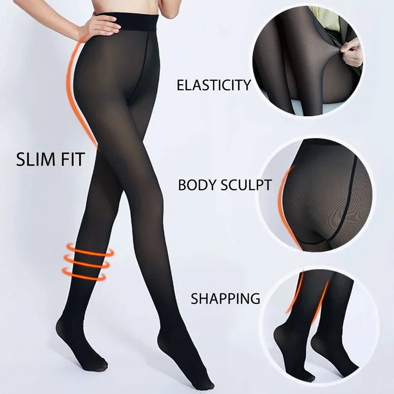Fleece Lined Tights – Warm Winter Skin Tone Style