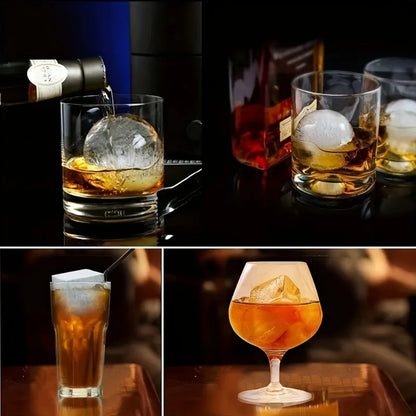 Silicone Ice Ball Mold – Ice Cube Tray for Cocktails & Freezer