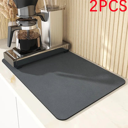 Kitchen Drying Mat Absorbent Dish & Coffee Counter Mat