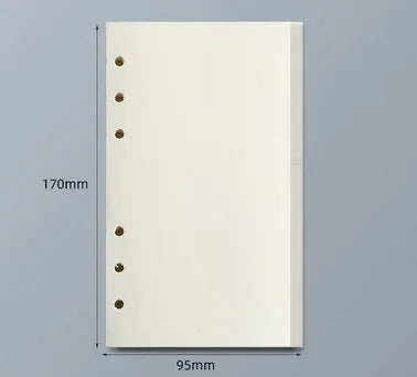 Loose Leaf Notebook Refill – A5 A6 A7 Lined, Blank & Grid Paper