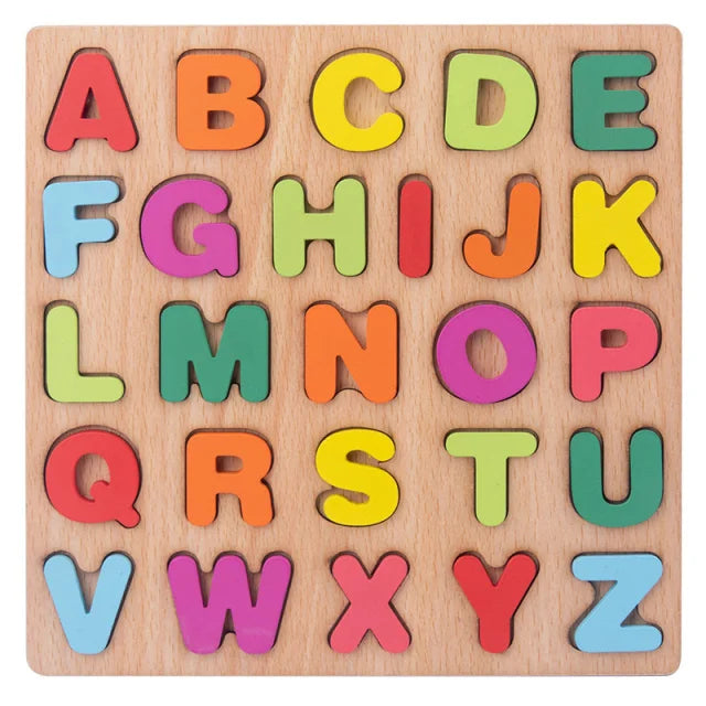 Montessori Wooden Puzzle – Geometry Learning Toy for Kids