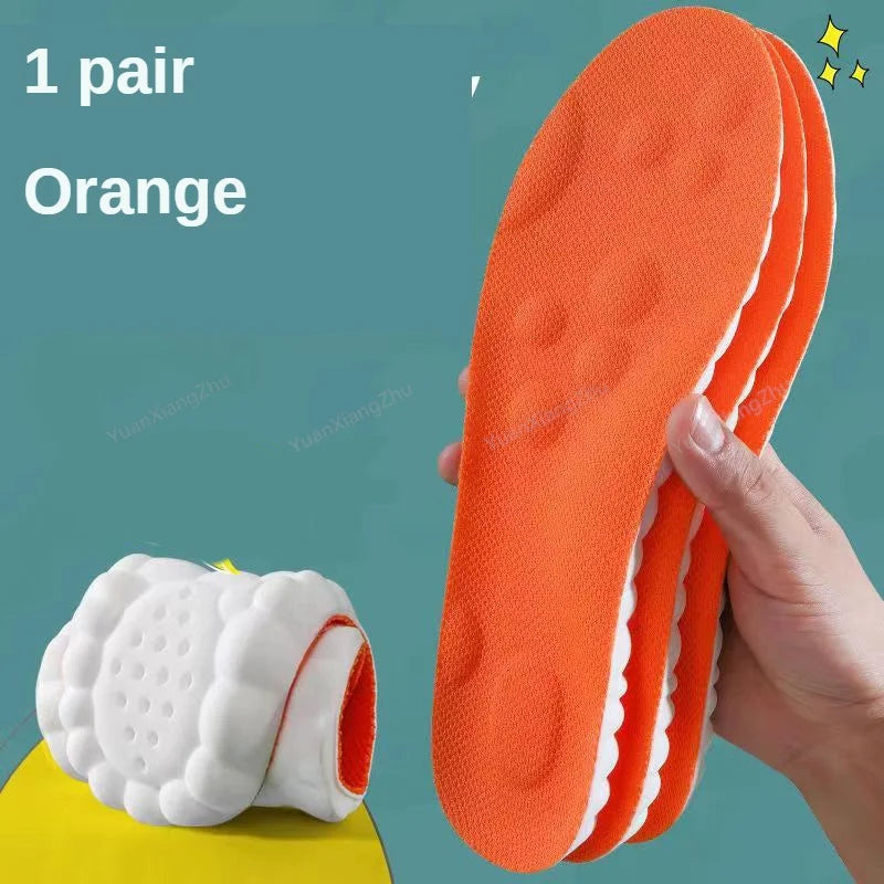 4D Soft Arch Support Insoles – PU Shock-Absorbing Shoe Inserts