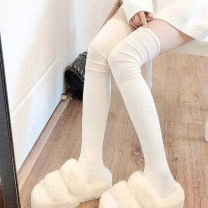 Women’s Thigh High Socks – Warm Knitted Boot Style