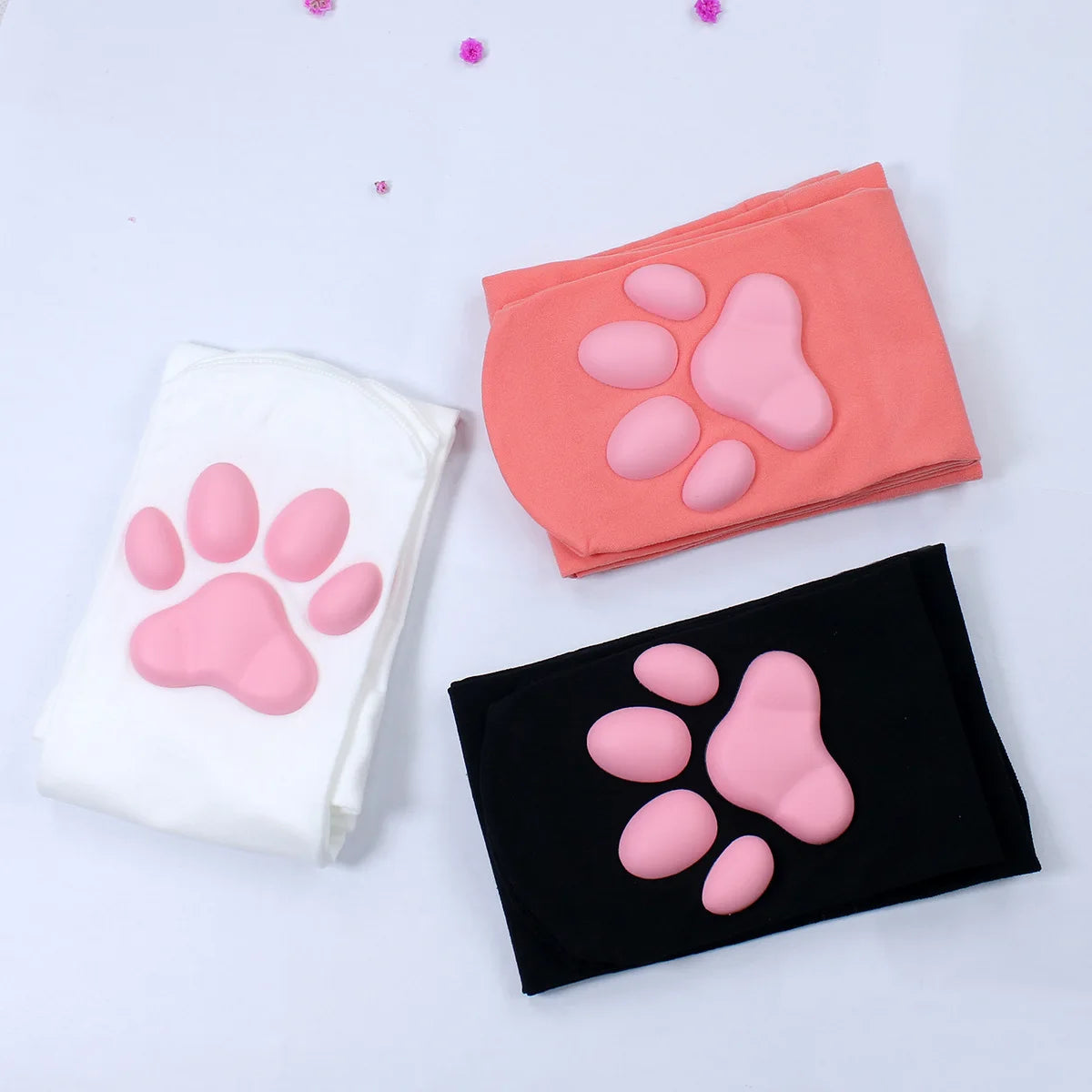 Cat Paw Pad Sock Cute Lolita Thigh High Socks For Adult Children Women Cosplay 3D Kitten Claw Striped Knee Length Socks