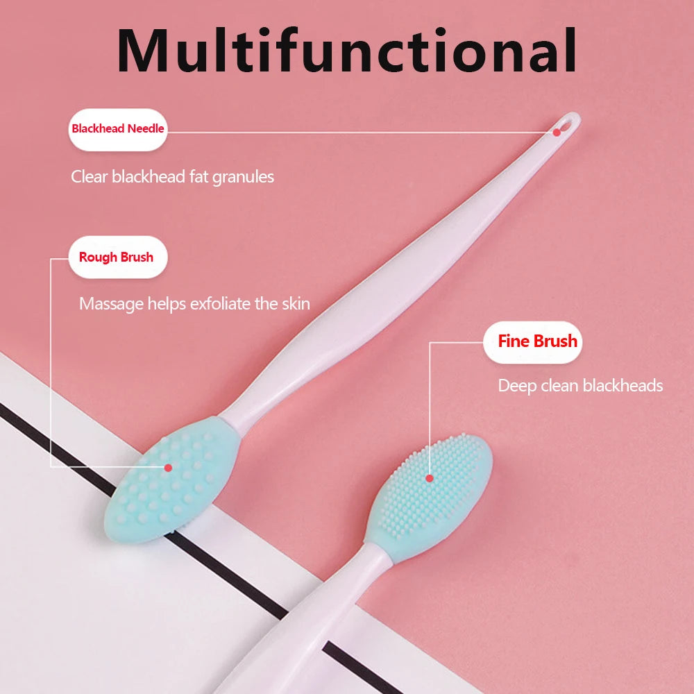 Silicone Face Cleansing Brush – Exfoliating Facial Scrubber