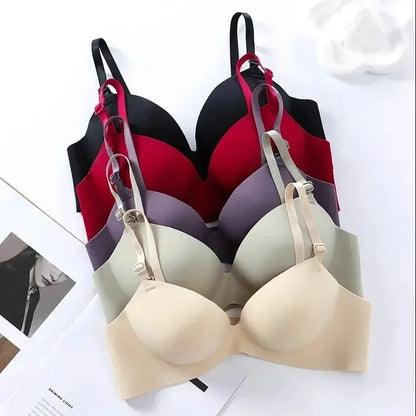 Women’s Wireless Bralette – Seamless Push Up 3/4 Cup Bra