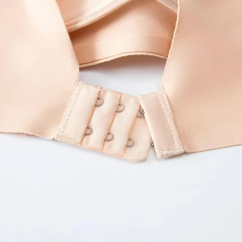 Seamless Bra for Women – Wireless Push Up Deep V Design