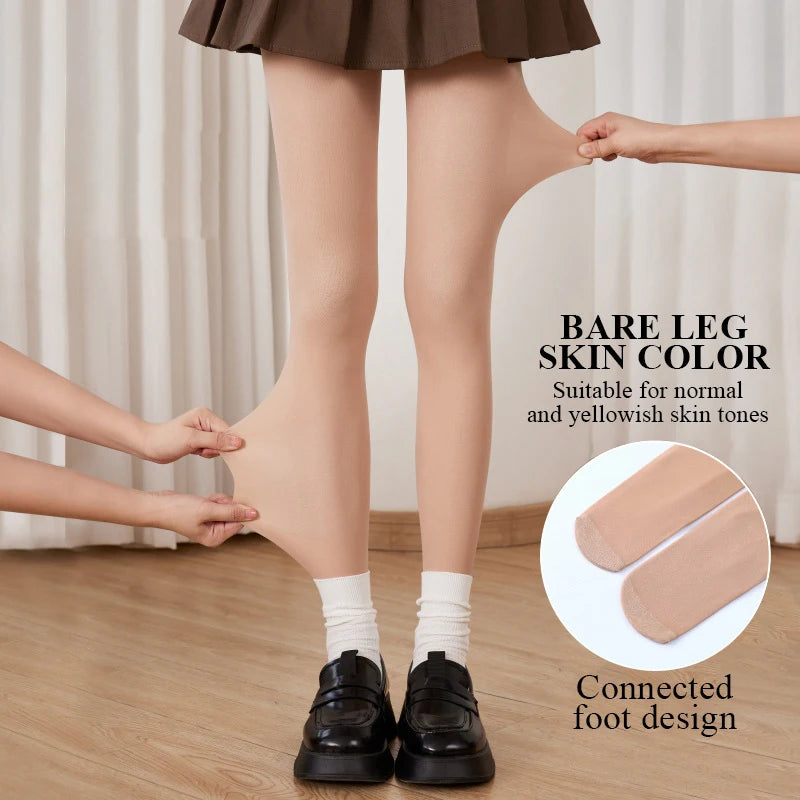 Women's Winter Fleece Tights – Warm Double-Layer Design
