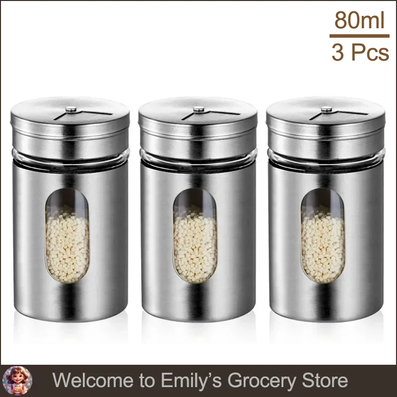 Spice Shaker | Stainless Steel Salt & Pepper Jar