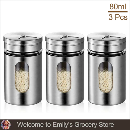 Spice Shaker | Stainless Steel Salt & Pepper Jar