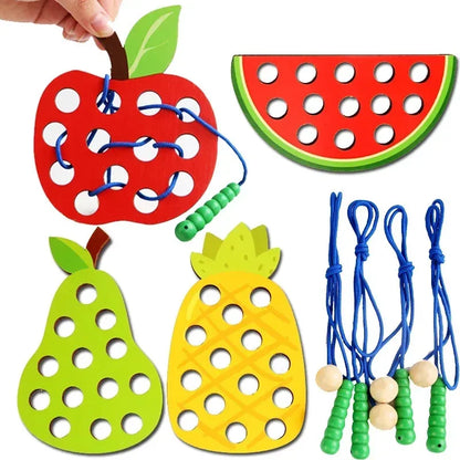 Wooden Lacing Toy