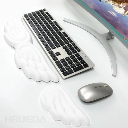 Memory Foam Mouse Pad Set – Keyboard & Mouse Wrist Rest