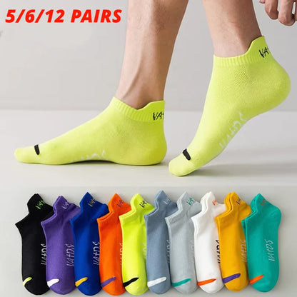 Men's No Show Socks Breathable Ankle Running Sport Socks