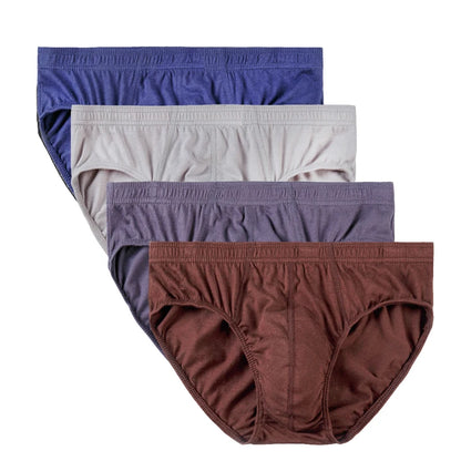 Men’s Cotton Underwear 4 Pack – Breathable Plus Size Briefs