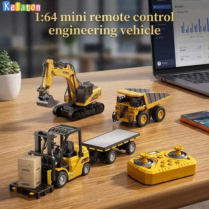 Remote Control Construction Vehicle – 1:64 Crane & Forklift