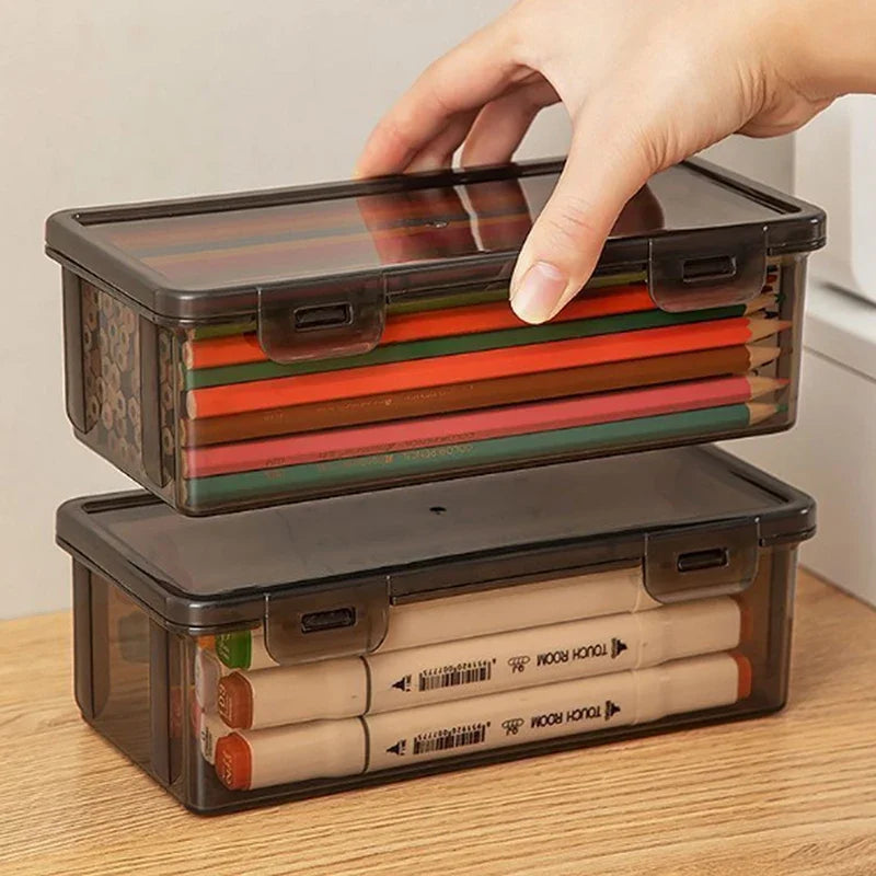 Transparent Pencil Case – Large Capacity School Supply Organizer