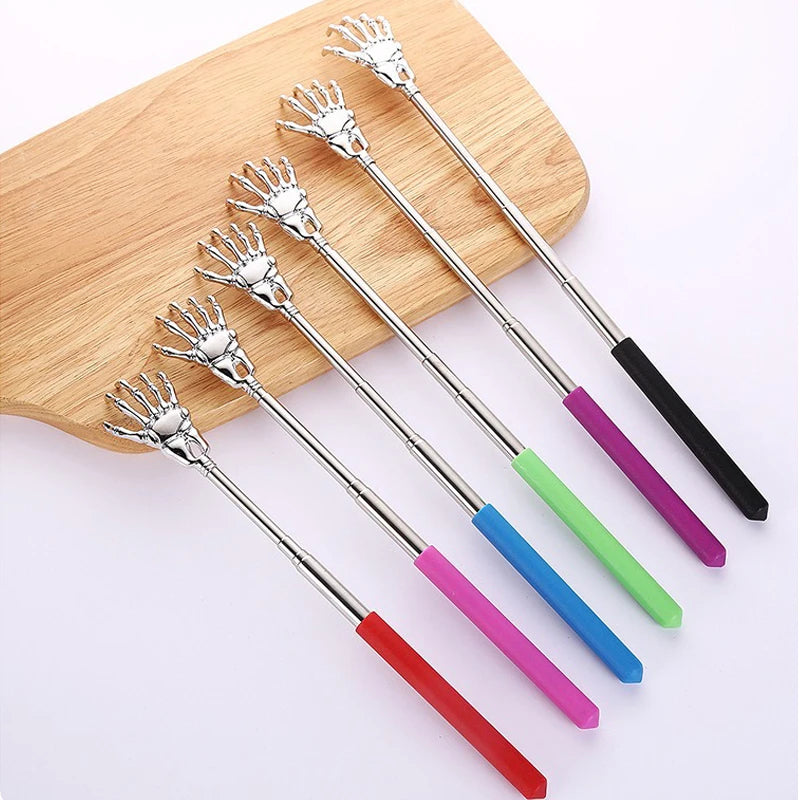 Extendable Back Scratcher, Telescoping Stainless Steel Long Handle