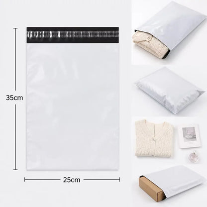 White Poly Mailer Bags – Self-Adhesive Shipping Envelopes 50 Pack