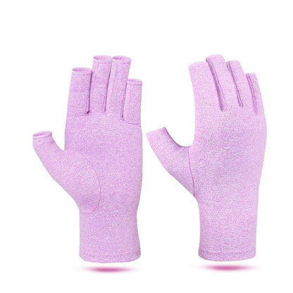 Fingerless Compression Gloves for Sports Hand Support 1 Pair