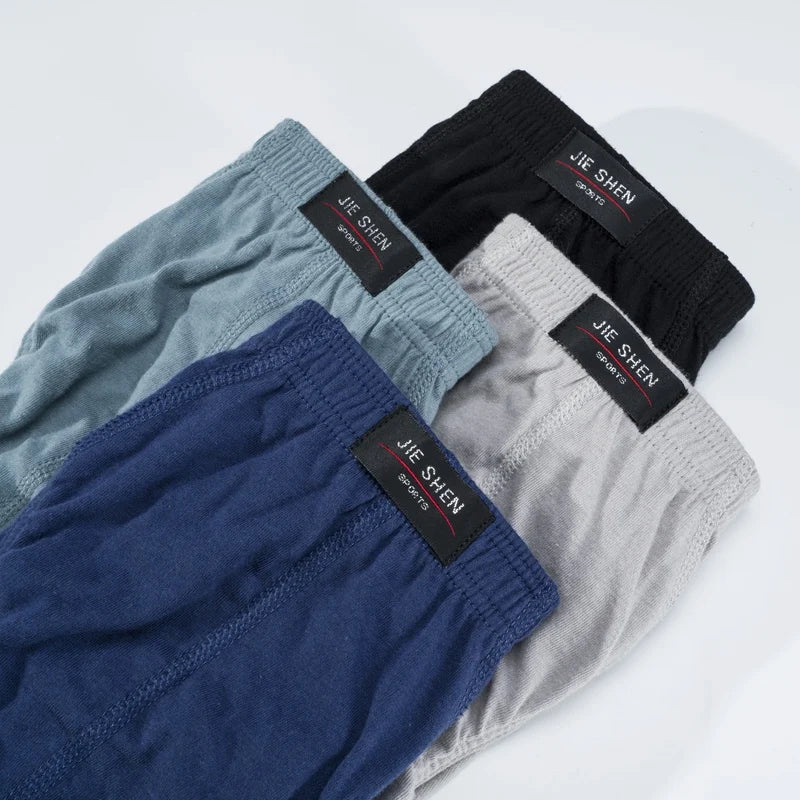 Men’s Cotton Underwear 4 Pack – Breathable Plus Size Briefs