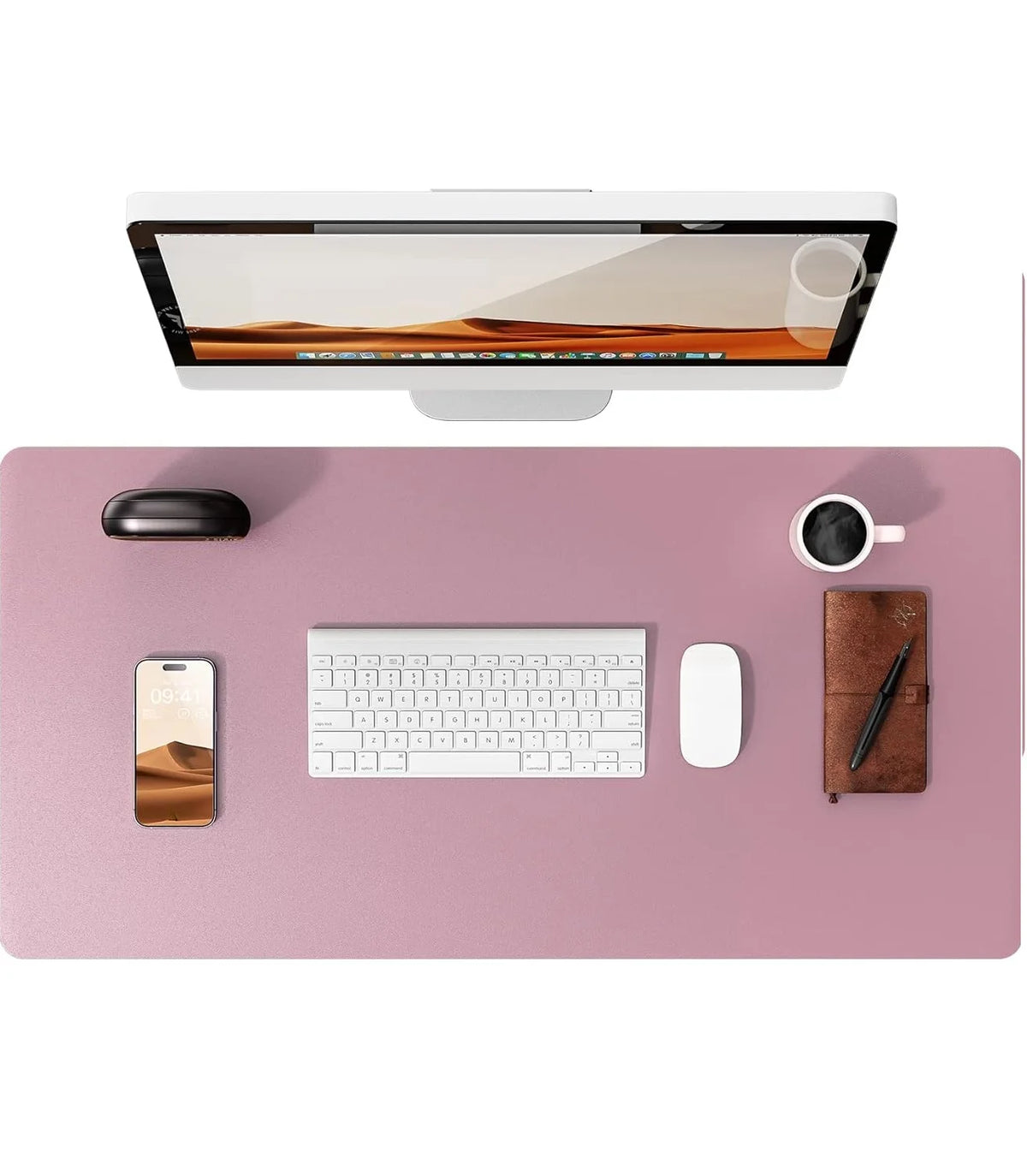 Large Desk Mat – PU Leather Mouse Pad & Desk Protector