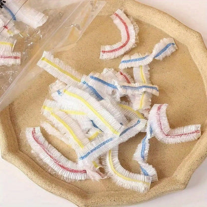 100PCS Plastic Food Covers Elastic Fresh Keeping Covers for Fruits