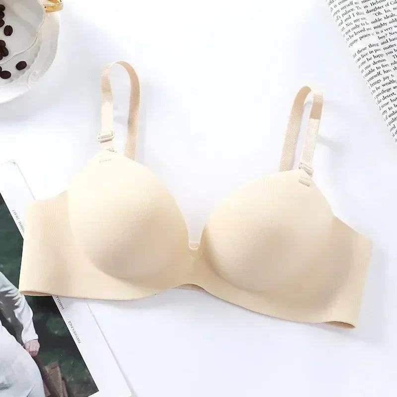 Women’s Wireless Bralette – Seamless Push Up 3/4 Cup Bra