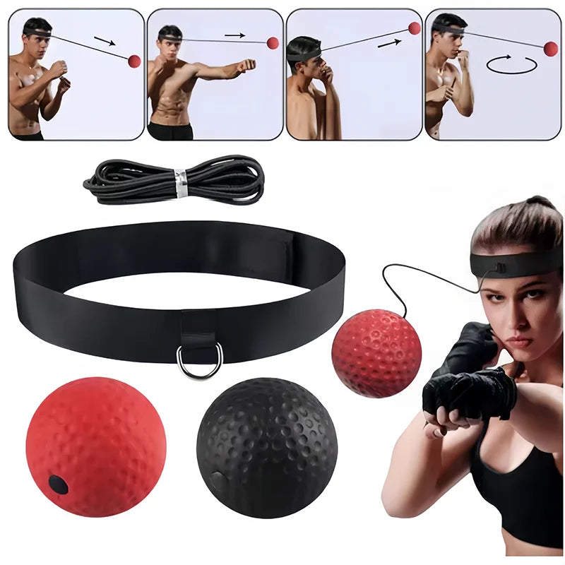 Boxing Reflex Ball with Headband for Reaction & Speed Training