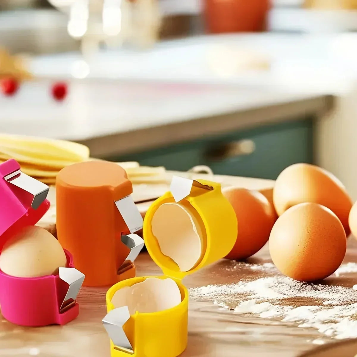 Egg Shell Opener Handheld Egg Cracker Cutter Kitchen Tool