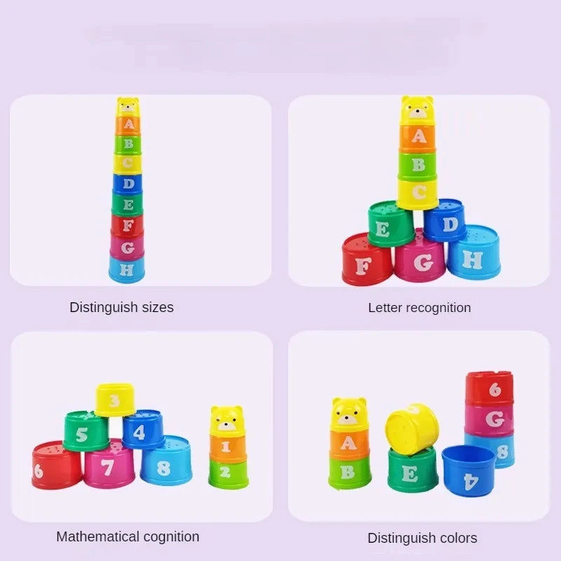 Kids Stacking Game – Brain Response Cup Competition Toy