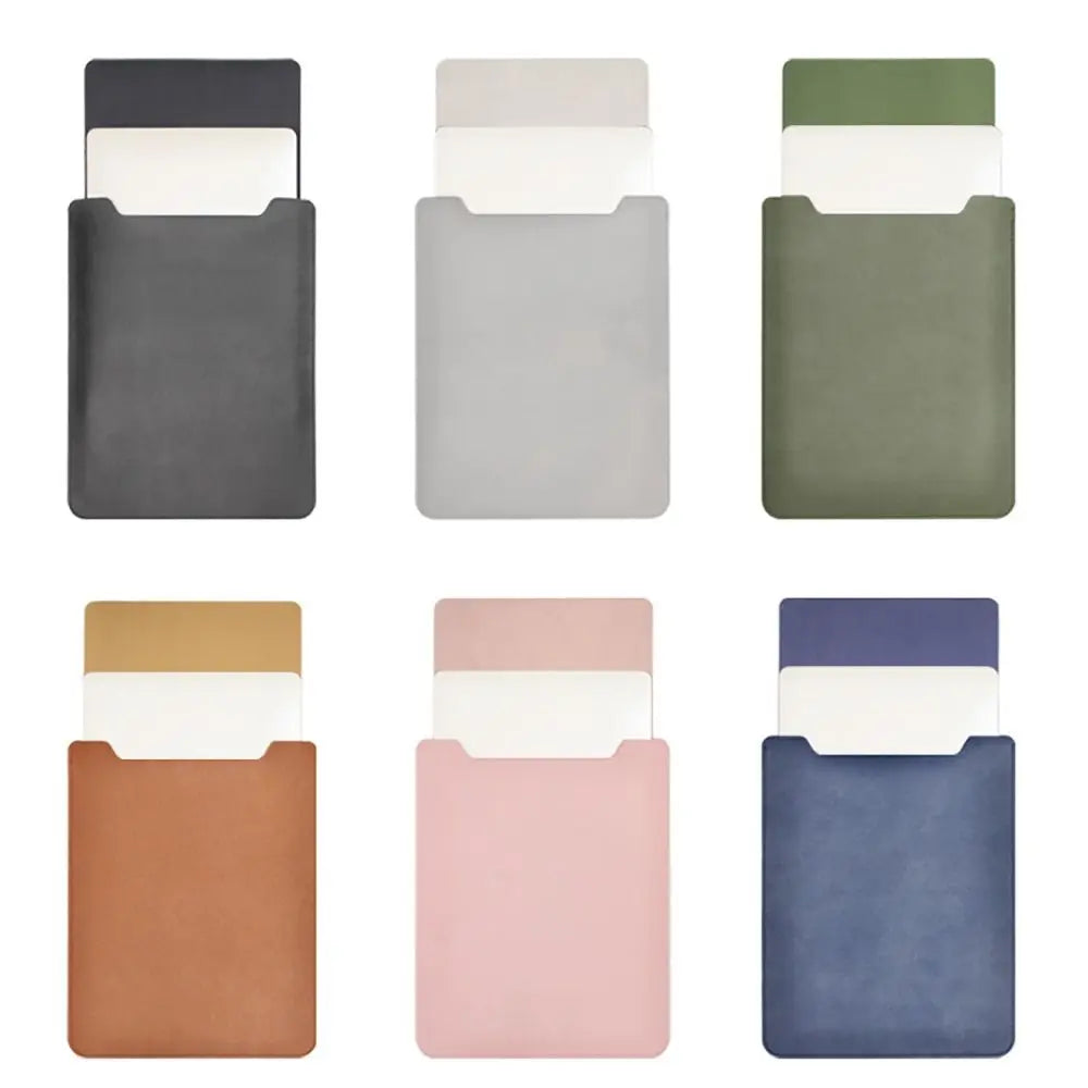 Slim PU Leather Laptop Sleeve – Water-Resistant Case for 11–16 Inch
