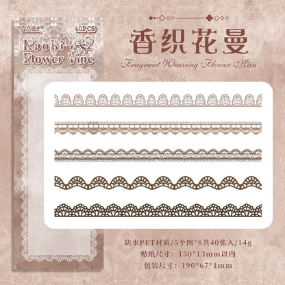Scrapbook Stickers 40-Piece Set