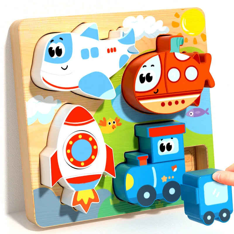 Wooden Shape Matching Toy for Kids