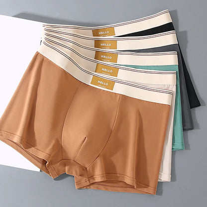 Men’s Boxer Briefs – Mid-Waist Stretch Knit Underwear