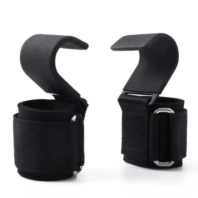 Weightlifting Hooks with Straps for Deadlift, Pull Up & Gym Training