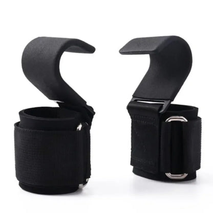 Weightlifting Hooks with Straps for Deadlift, Pull Up & Gym Training